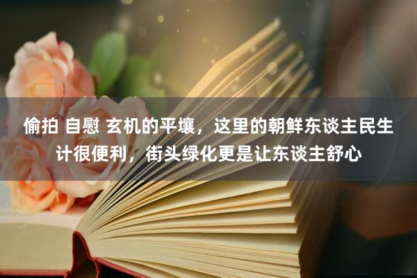 偷拍 自慰 玄机的平壤，这里的朝鲜东谈主民生计很便利，街头绿化更是让东谈主舒心