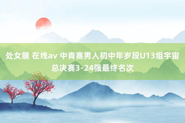 处女膜 在线av 中青赛男人初中年岁段U13组宇宙总决赛3-24强最终名次